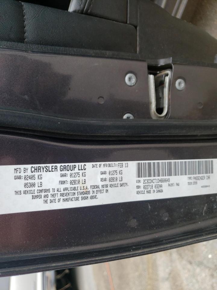 Photo 10 from auction – 2013 DODGE CHARGER R/ with VIN 2C3CDXCT1DH660649