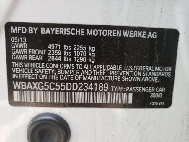 Photo 10 from auction – 2013 BMW 528 I with VIN WBAXG5C55DD234189