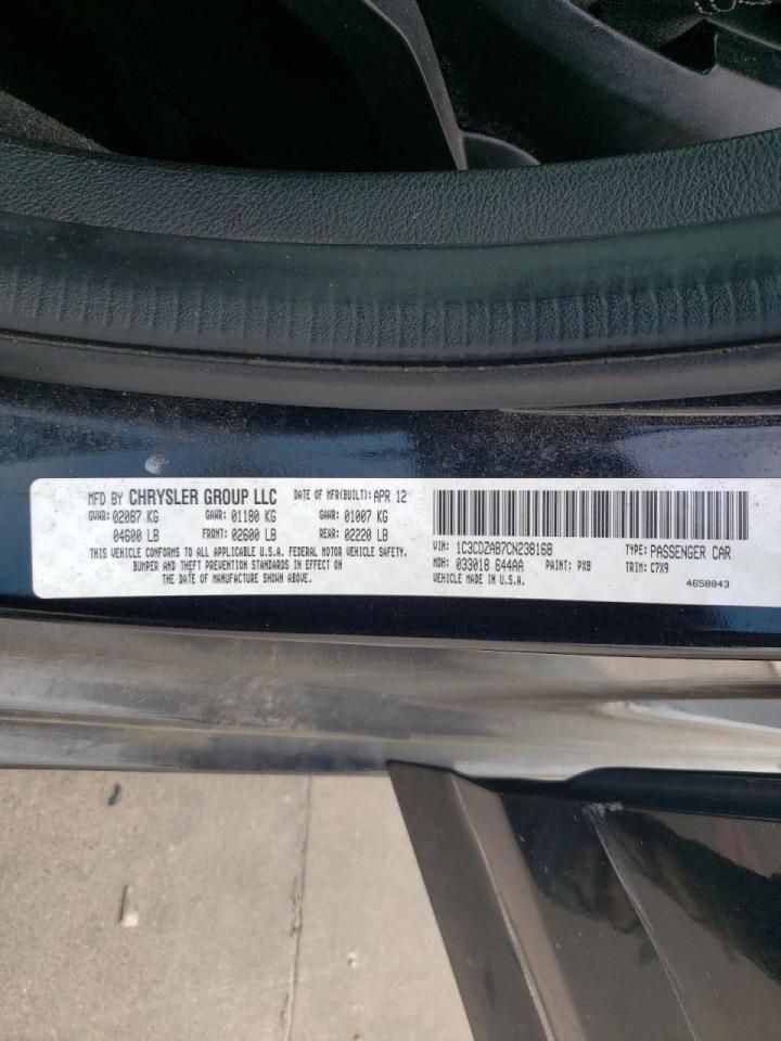 Фото 10 с аукциона – 2012 DODGE AVENGER SE с VIN 1C3CDZAB7CN238168