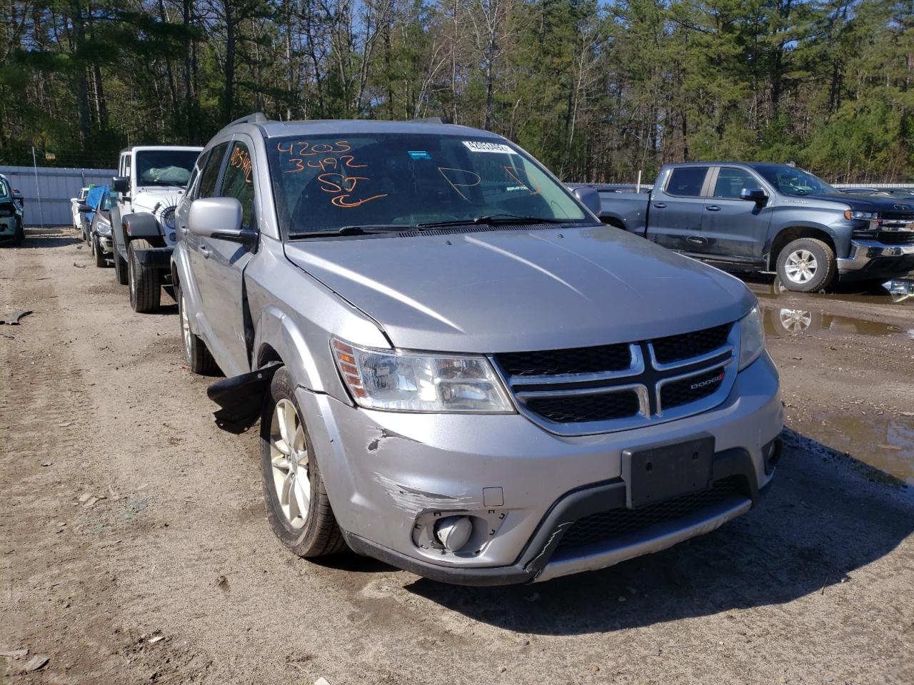 DODGE JOURNEY SX 2017 with VIN 3C4PDDBG1HT540203 - Photo from auction