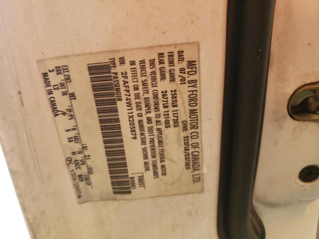 Photo 10 from auction – 2001 FORD CROWN VICT with VIN 2FAFP74W11X205879
