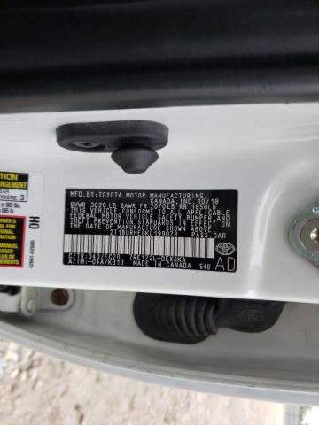 Photo 10 from auction – 2019 TOYOTA COROLLA L with VIN 2T1BURHE6KC199078