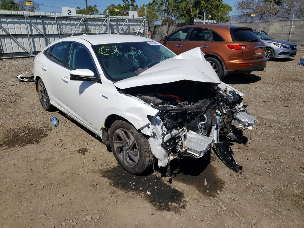 HONDA INSIGHT EX 2019 with VIN 19XZE4F50KE029933 - Photo from auction