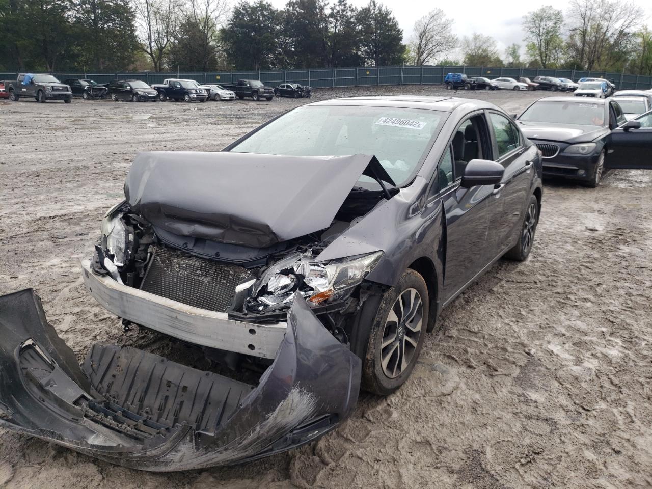 Photo 2 from auction – 2014 HONDA CIVIC EX with VIN 2HGFB2F81EH535257