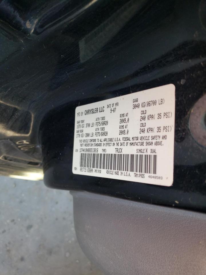 Photo 10 from auction – 2008 DODGE RAM 1500 S with VIN 1D7HA18N88S513816