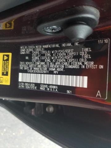 Photo 10 from auction – 2011 TOYOTA HIGHLANDER with VIN 5TDZK3EH2BS029811