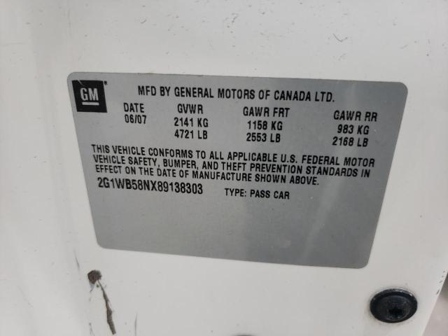 Photo 10 from auction – 2008 CHEVROLET IMPALA LS with VIN 2G1WB58NX89138303