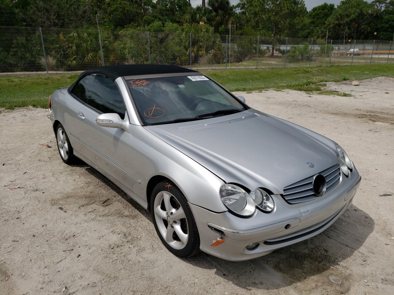 MERCEDES-BENZ CLK320 2005 with VIN WDBTK65G45T047293 - Photo from auction