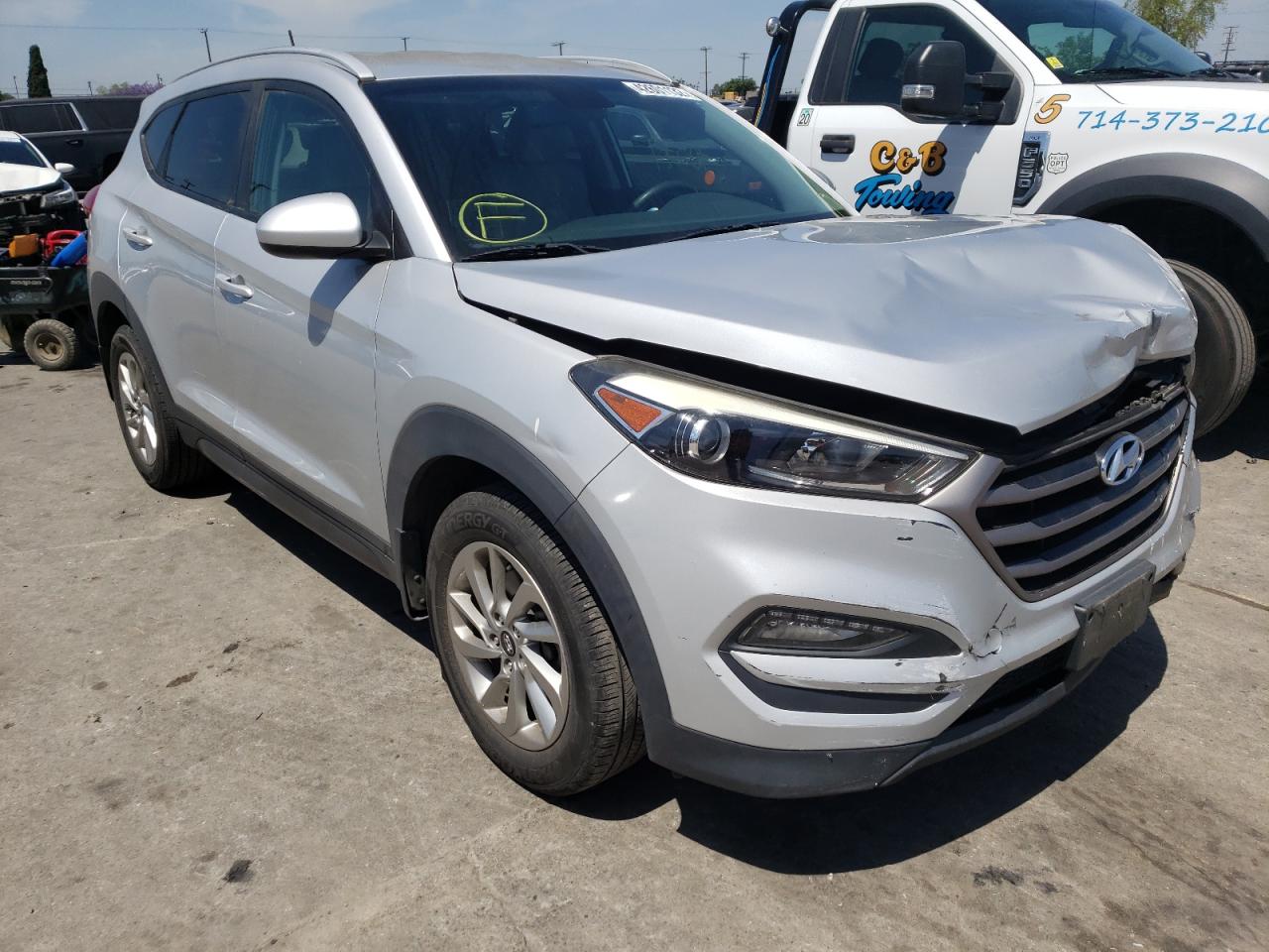 HYUNDAI TUCSON LIM 2016 with VIN KM8J33A42GU238770 - Photo from auction