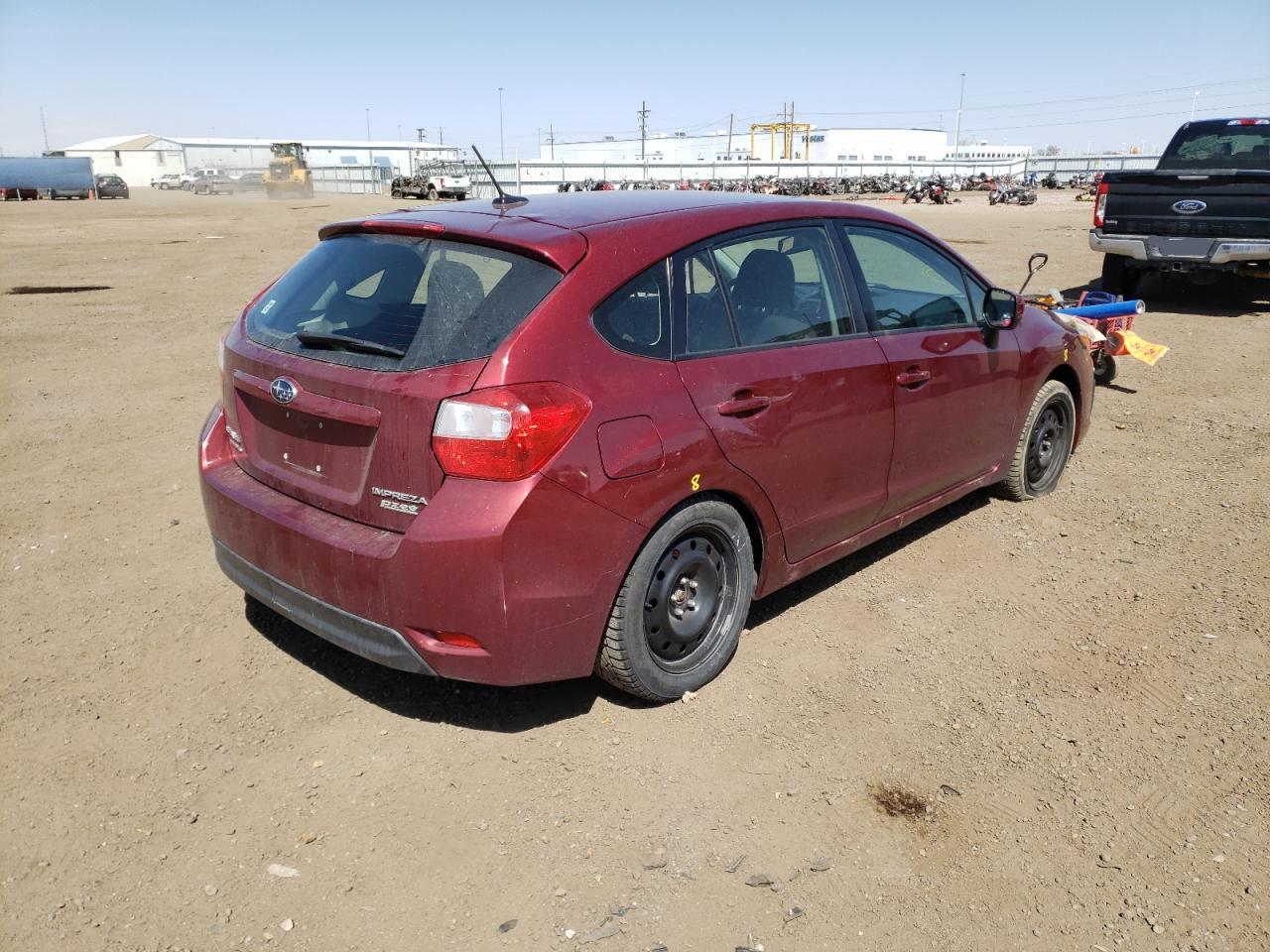 Photo 4 from auction – 2012 SUBARU IMPREZA PR with VIN JF1GPAF69CH216209