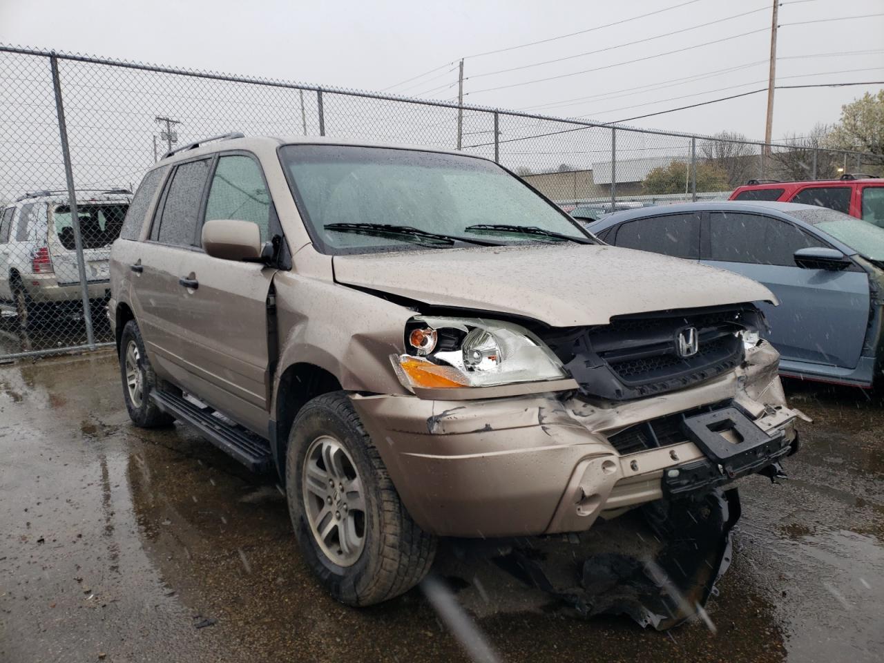 HONDA PILOT EX 2004 with VIN 2HKYF18484H580900 - Photo from auction
