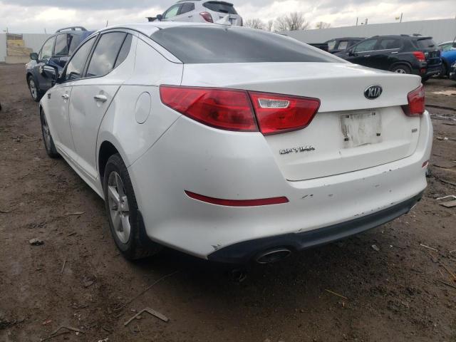 Photo 3 from auction – 2015 KIA OPTIMA LX with VIN KNAGM4A71F5587503