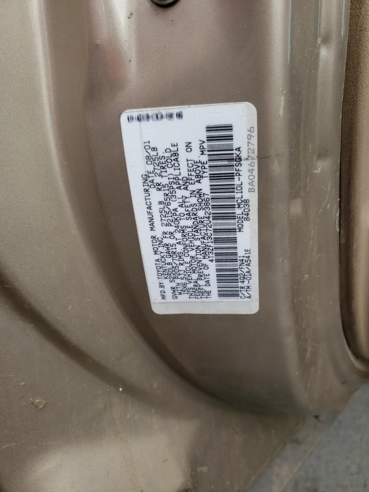 Photo 10 from auction – 2002 TOYOTA SIENNA LE with VIN 4T3ZF13C72U423867