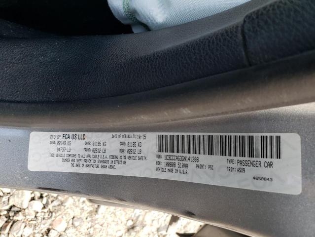 Photo 10 from auction – 2016 CHRYSLER 200 LIMITE with VIN 1C3CCCAG3GN141308