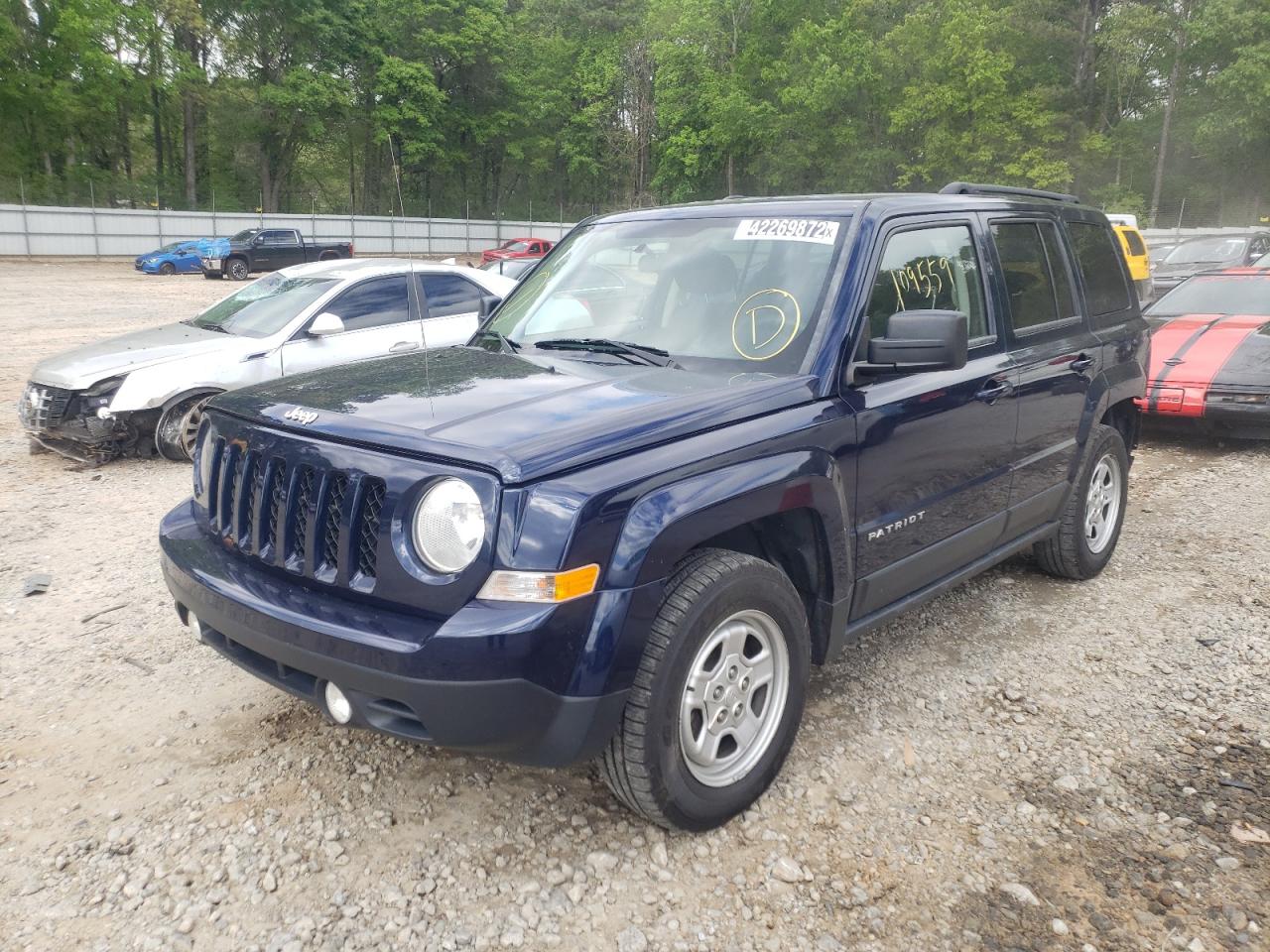 Photo 2 from auction – 2015 JEEP PATRIOT SP with VIN 1C4NJPBB0FD146068
