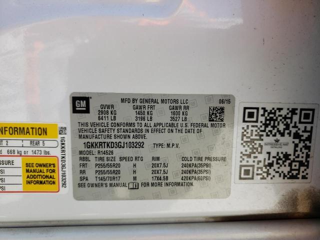 Photo 10 from auction – 2016 GMC ACADIA DEN with VIN 1GKKRTKD3GJ103292