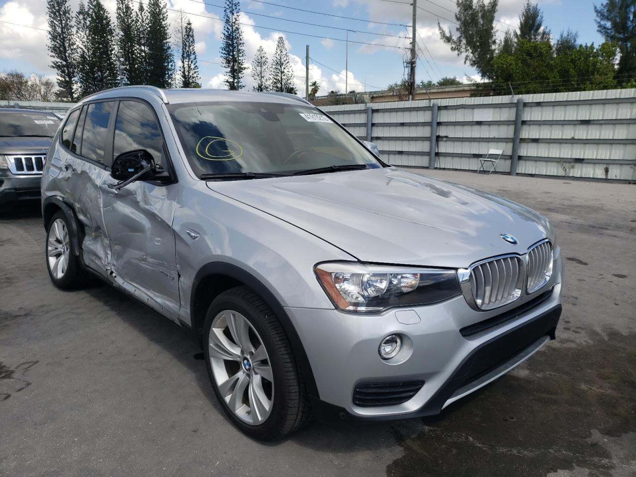 BMW X3 XDRIVE2 2015 with VIN 5UXWX9C57F0D55825 - Photo from auction