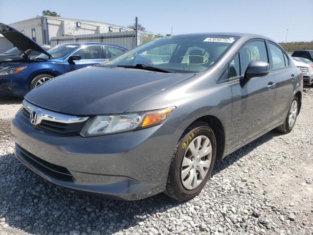 Photo 2 from auction – 2012 HONDA CIVIC LX with VIN 19XFB2F51CE020286