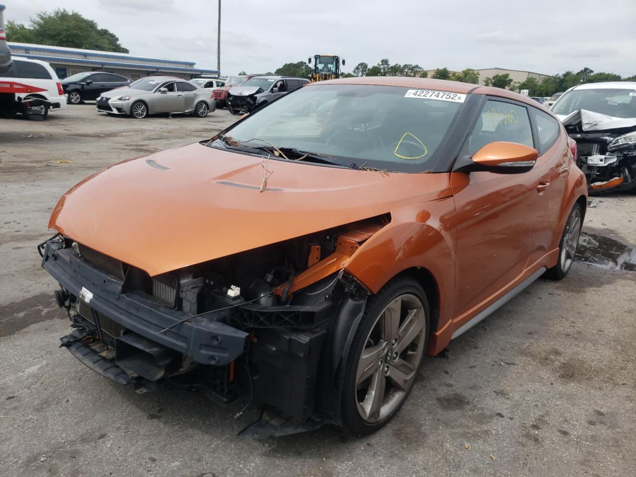Photo 2 from auction – 2013 HYUNDAI VELOSTER T with VIN KMHTC6AE0DU118903
