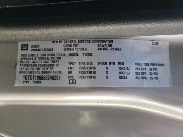 Photo 10 from auction – 2005 GMC CANYON with VIN 1GTDT196658246291
