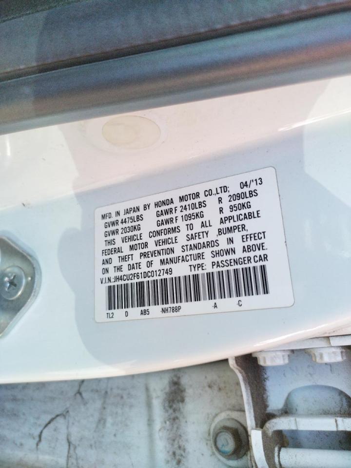 Photo 10 from auction – 2013 ACURA TSX TECH with VIN JH4CU2F61DC012749