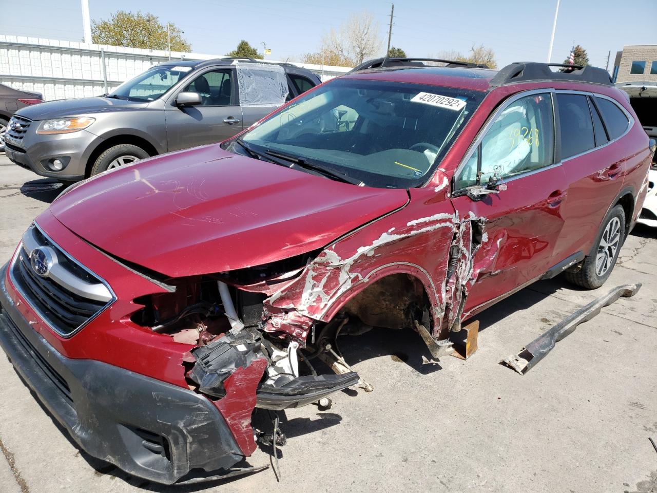 Photo 2 from auction – 2020 SUBARU OUTBACK PR with VIN 4S4BTAEC0L3132750