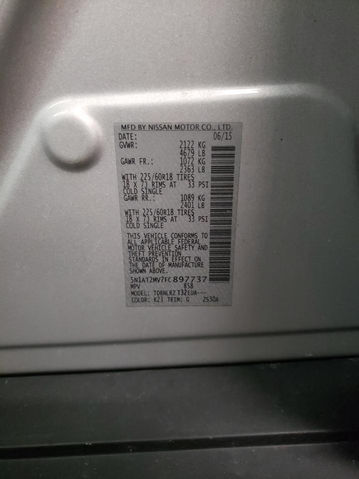 Photo 10 from auction – 2015 NISSAN ROGUE S with VIN 5N1AT2MV7FC897737
