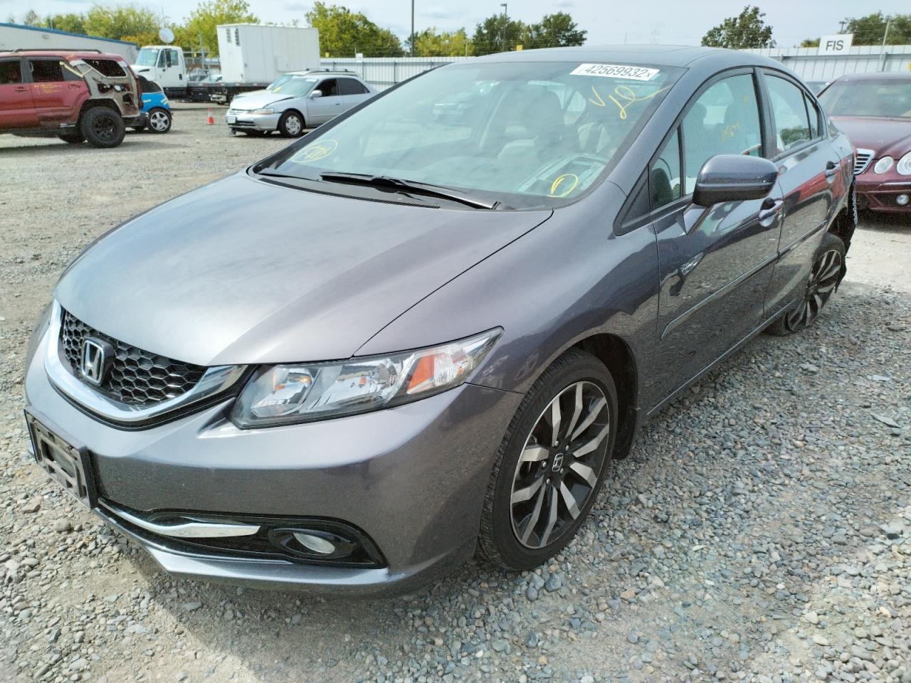 Photo 2 from auction – 2014 HONDA CIVIC EXL with VIN 19XFB2F97EE240487