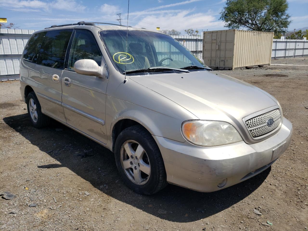 KIA SEDONA EX 2004 with VIN KNDUP131446532166 - Photo from auction