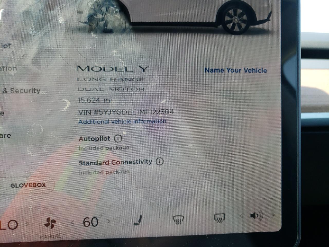 Photo 8 from auction – 2021 TESLA MODEL Y with VIN 5YJYGDEE1MF122304
