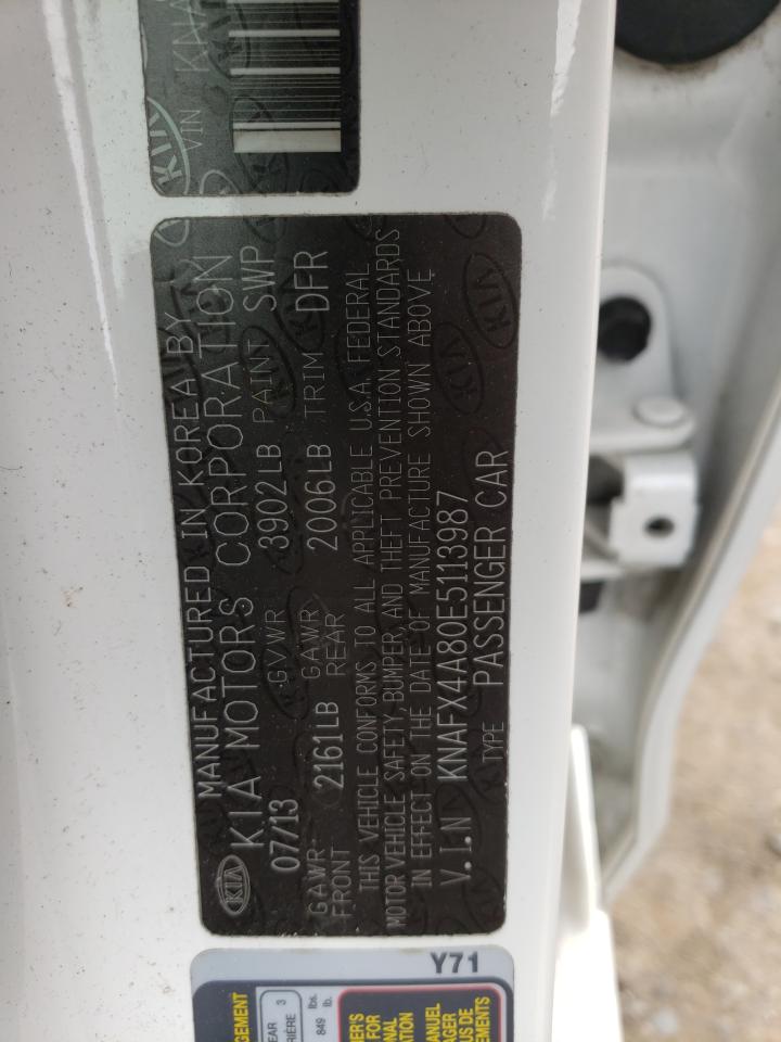 Photo 10 from auction – 2014 KIA FORTE EX with VIN KNAFX4A80E5113987
