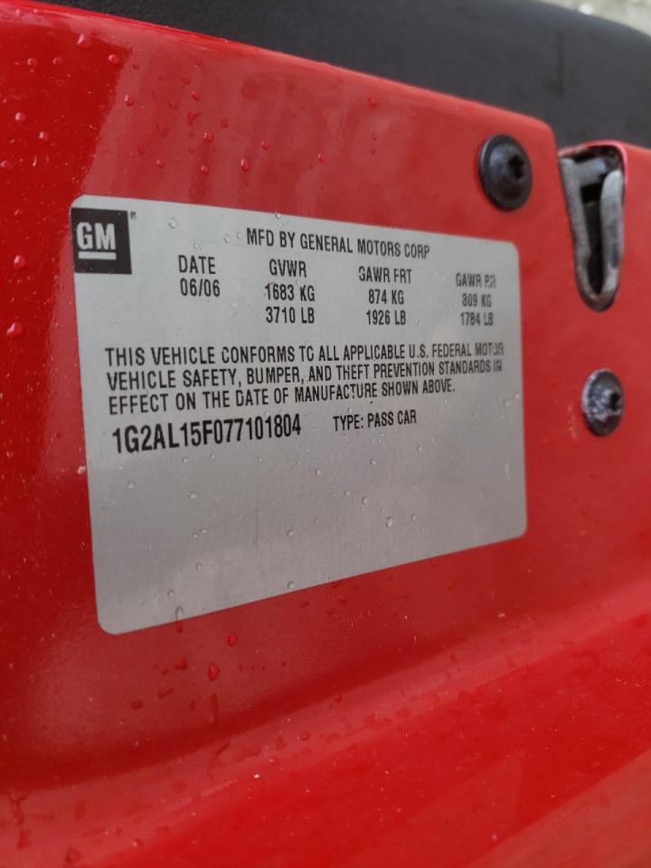 Photo 10 from auction – 2007 PONTIAC G5 with VIN 1G2AL15F077101804