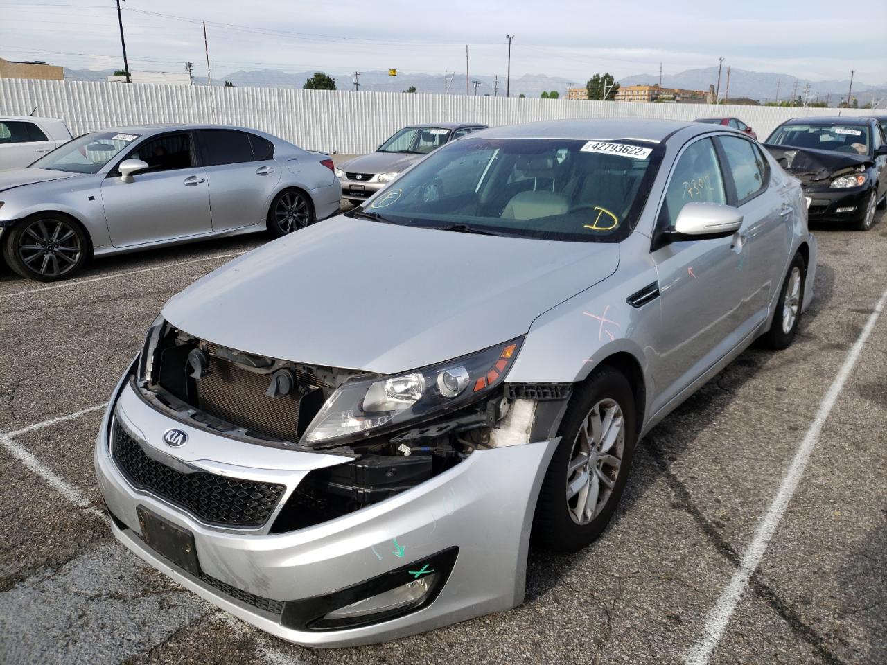 Photo 2 from auction – 2013 KIA OPTIMA LX with VIN KNAGM4A71D5440904