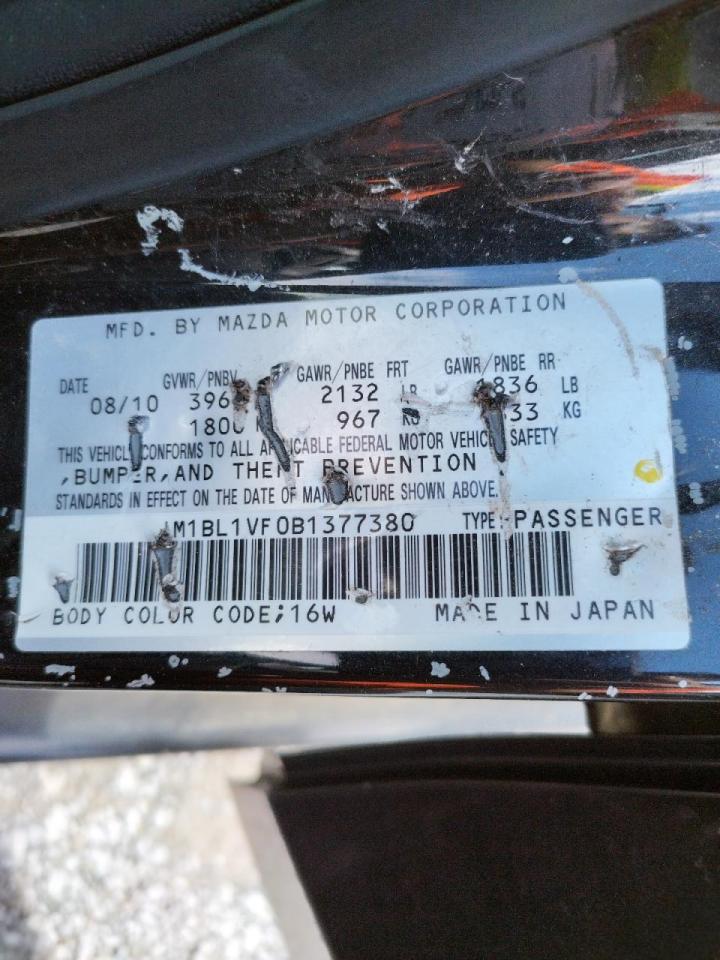 Zdjęcie 10 z aukcji – 2011 MAZDA 3 I z VIN JM1BL1VF0B1377380