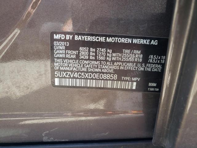 Photo 10 from auction – 2013 BMW X5 XDRIVE3 with VIN 5UXZV4C5XD0E08858
