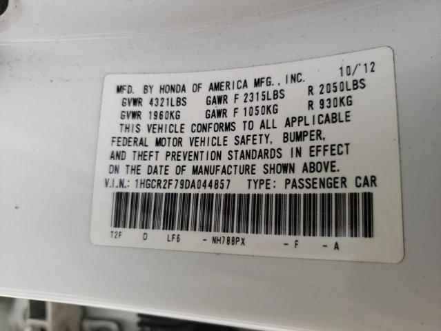 Photo 10 from auction – 2013 HONDA ACCORD EX with VIN 1HGCR2F79DA044857