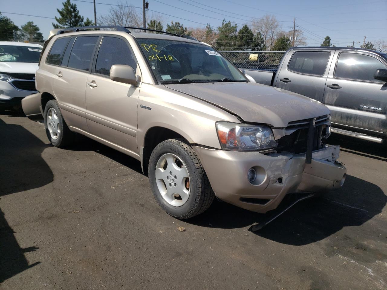 TOYOTA HIGHLANDER 2005 with VIN JTEEP21A850108647 - Photo from auction