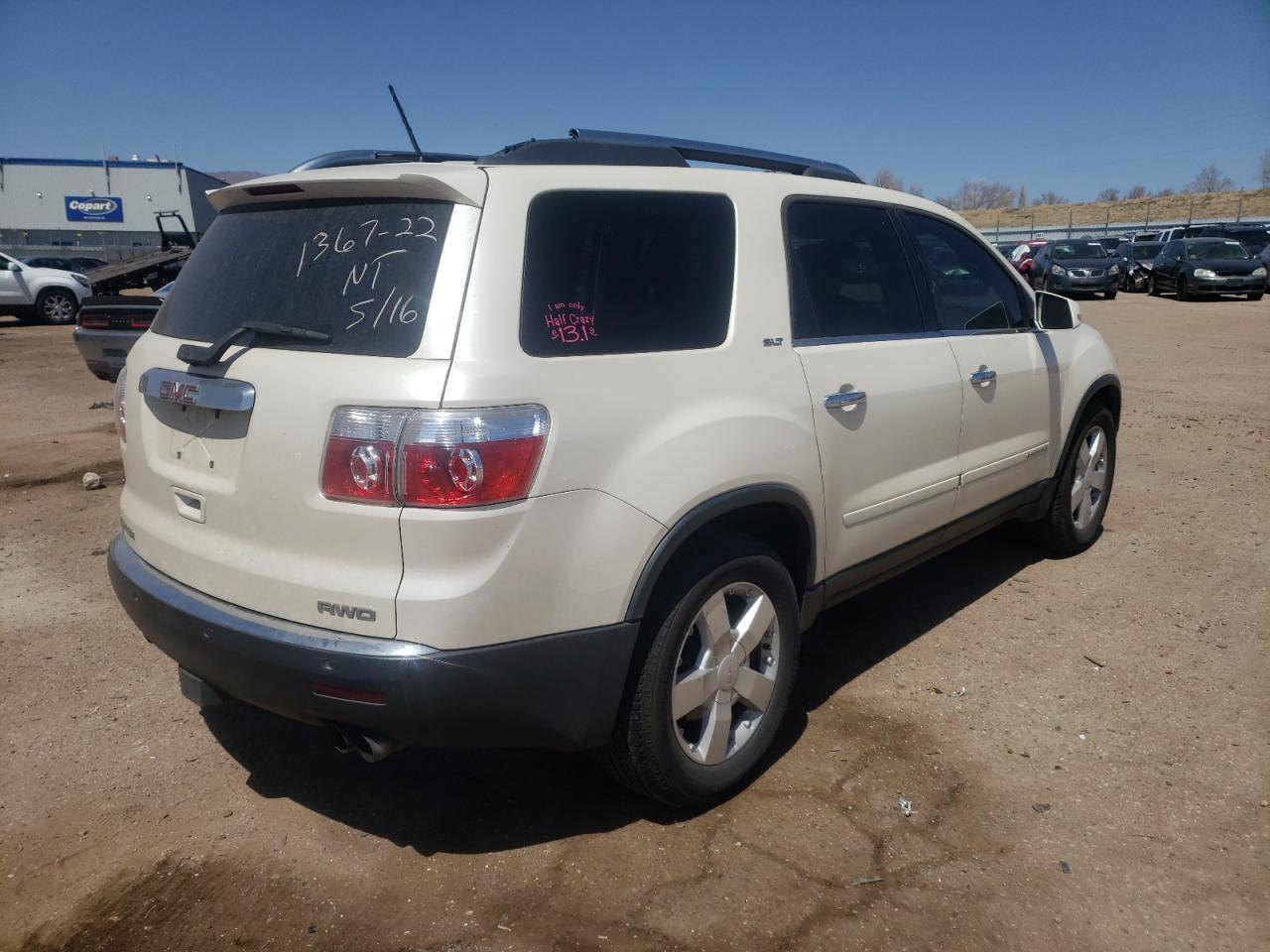 Photo 4 from auction – 2008 GMC ACADIA SLT with VIN 1GKEV33798J265379