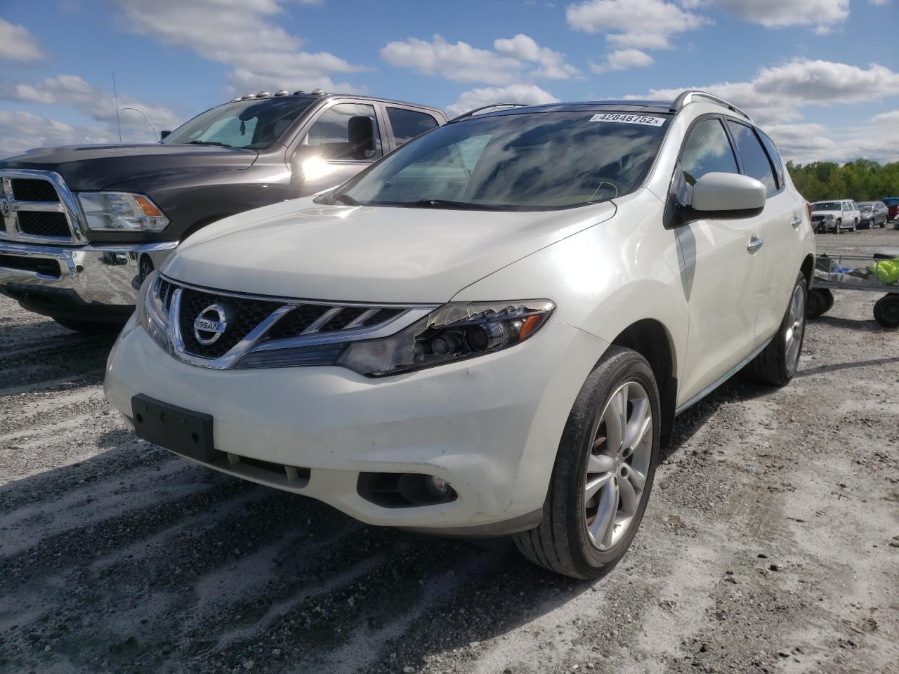 Photo 2 from auction – 2011 NISSAN MURANO S with VIN JN8AZ1MW1BW151822