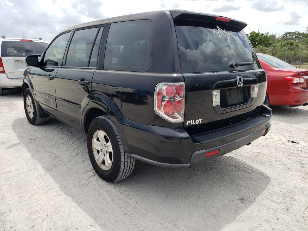 Photo 3 from auction – 2006 HONDA PILOT LX with VIN 5FNYF28146B037721