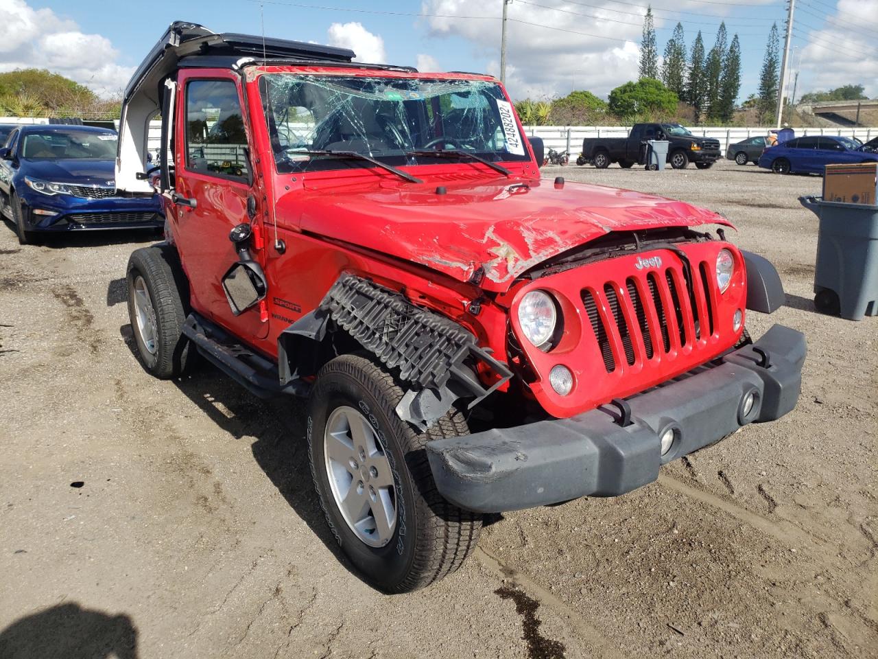 Photo 1 from auction – 2017 JEEP WRANGLER S with VIN 1C4AJWAG6HL646086