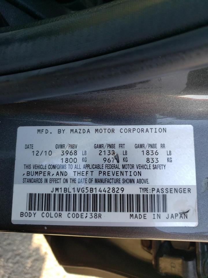 Photo 10 from auction – 2011 MAZDA 3 I with VIN JM1BL1VG5B1442829