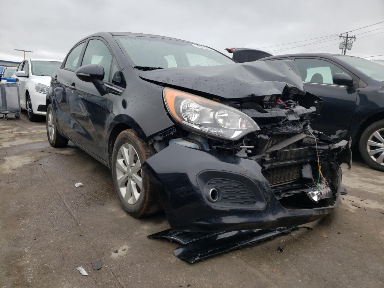 KIA RIO EX 2013 with VIN KNADN5A36D6231056 - Photo from auction