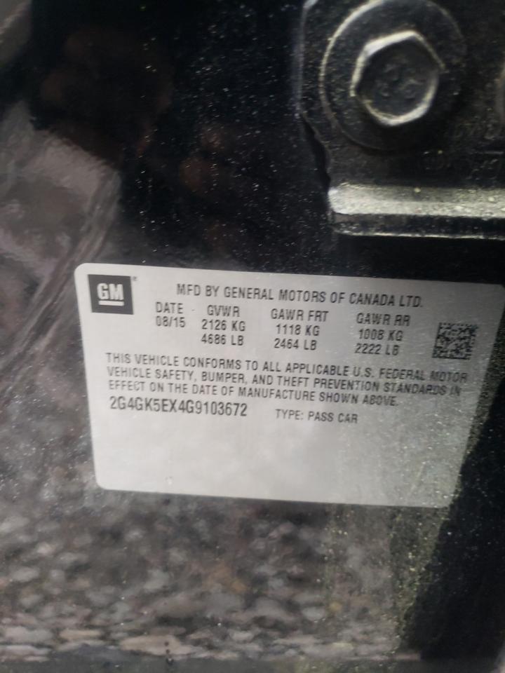 Photo 10 from auction – 2016 BUICK REGAL with VIN 2G4GK5EX4G9103672