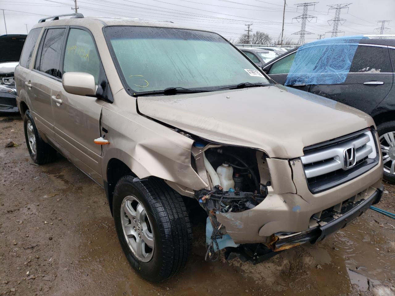 HONDA PILOT EX 2006 with VIN 5FNYF18766B004931 - Photo from auction