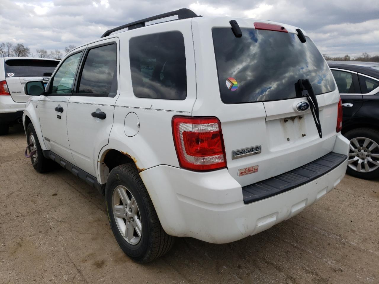 Photo 3 from auction – 2008 FORD ESCAPE XLT with VIN 1FMCU031X8KA91196