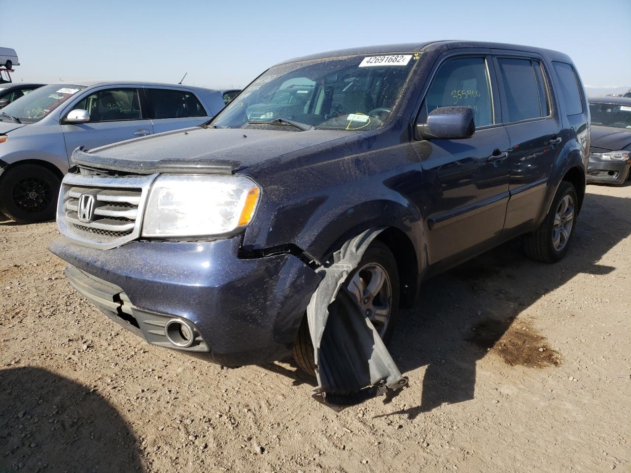 Photo 2 from auction – 2013 HONDA PILOT EX with VIN 5FNYF4H46DB026545