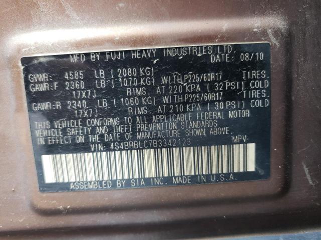 Снимка 10 от търг – 2011 SUBARU OUTBACK 2. с VIN 4S4BRBLC7B3342123