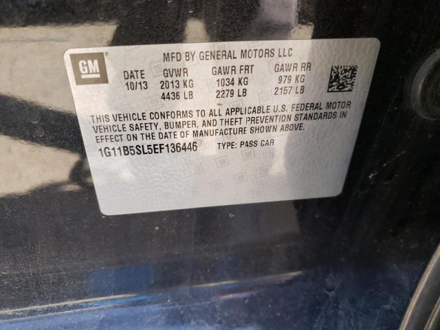 Photo 10 from auction – 2014 CHEVROLET MALIBU LS with VIN 1G11B5SL5EF136446