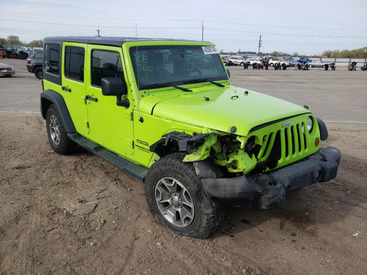 JEEP WRANGLER U 2013 with VIN 1C4BJWDG3DL572796 - Photo from auction